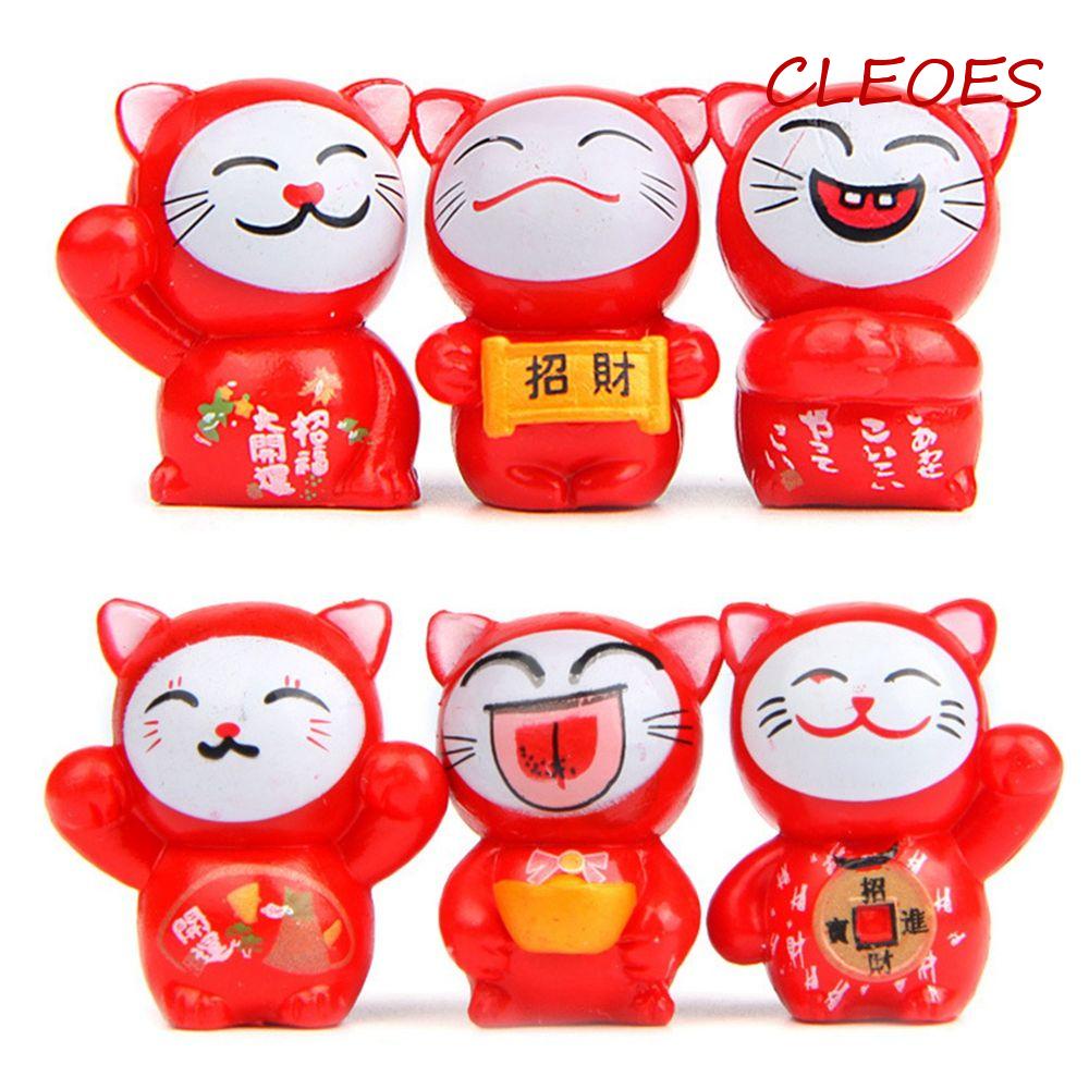 Đồ trang trí Chú Mèo Hoạt Hình Dùng Trang Trí Sân Vườn / Nhà Cửa / Tiểu Cảnh DIY