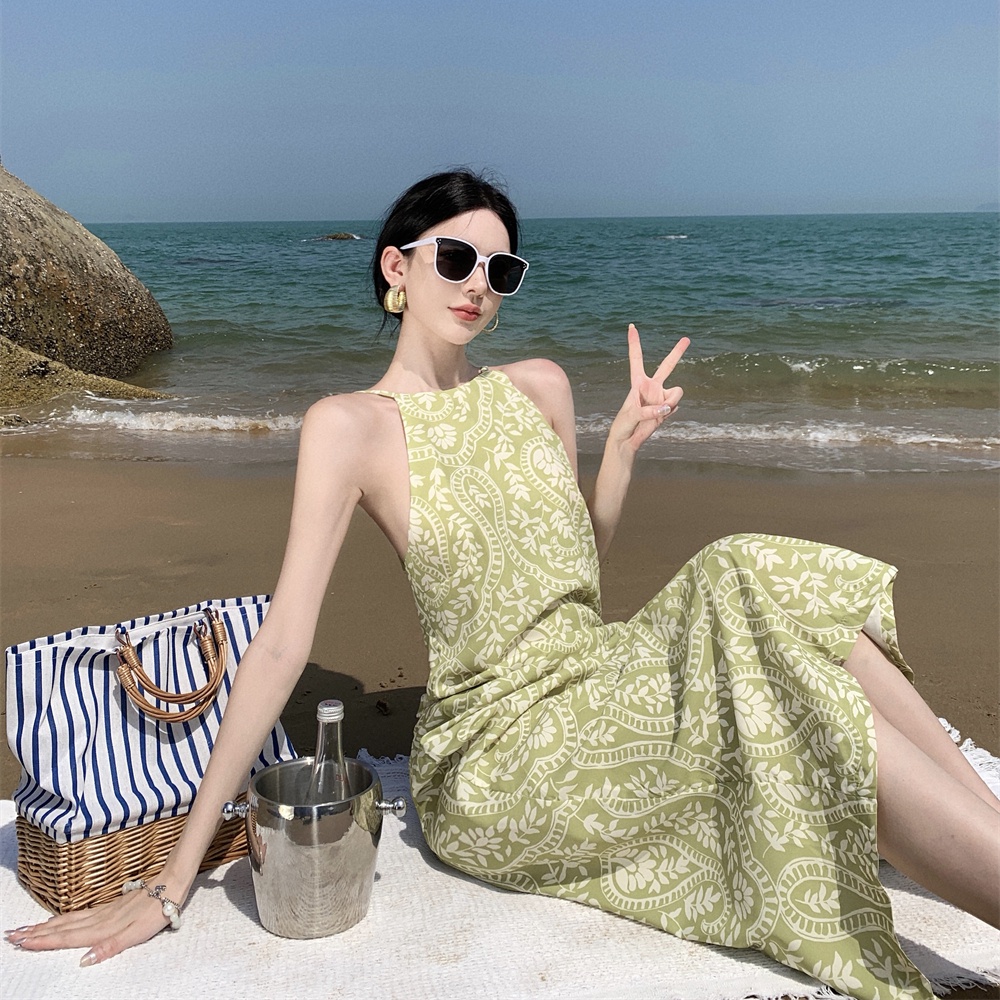 Đầm Hai Dây Dáng Suông In Họa Tiết Thời Trang Xuân Hè 2023 Mới Cho Nữ