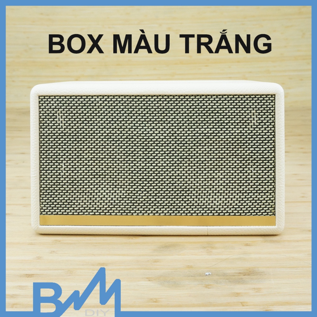 Box loa bọc da hoàn thiện 260x150x170mm ghép loa 3inch thông hơi dáng acton