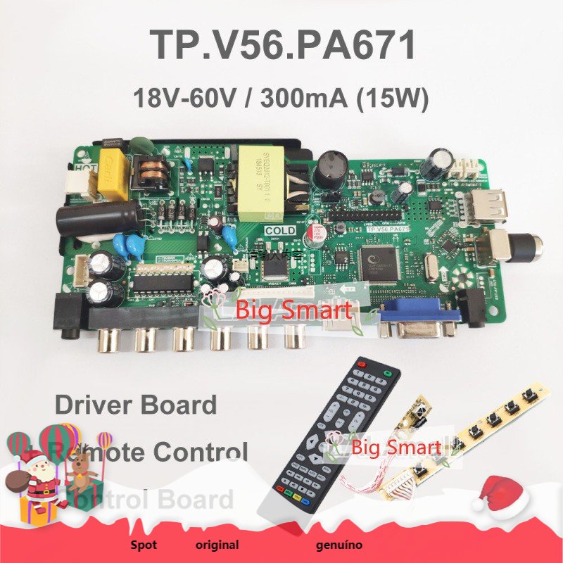 Bảng Mạch Điều Khiển LCD 3 Trong 1 Hỗ Trợ 15-28 Inch Tương Thích TP.V56.Phụ Kiện Chuyên Dụng Cho PA671 TP.RD8503.Linh Kiện Điện Tử PA671 TP.VST59.Phụ Kiện Chuyên Dụng Cho Xe Đạp PA671 SKR.671 SKR.671