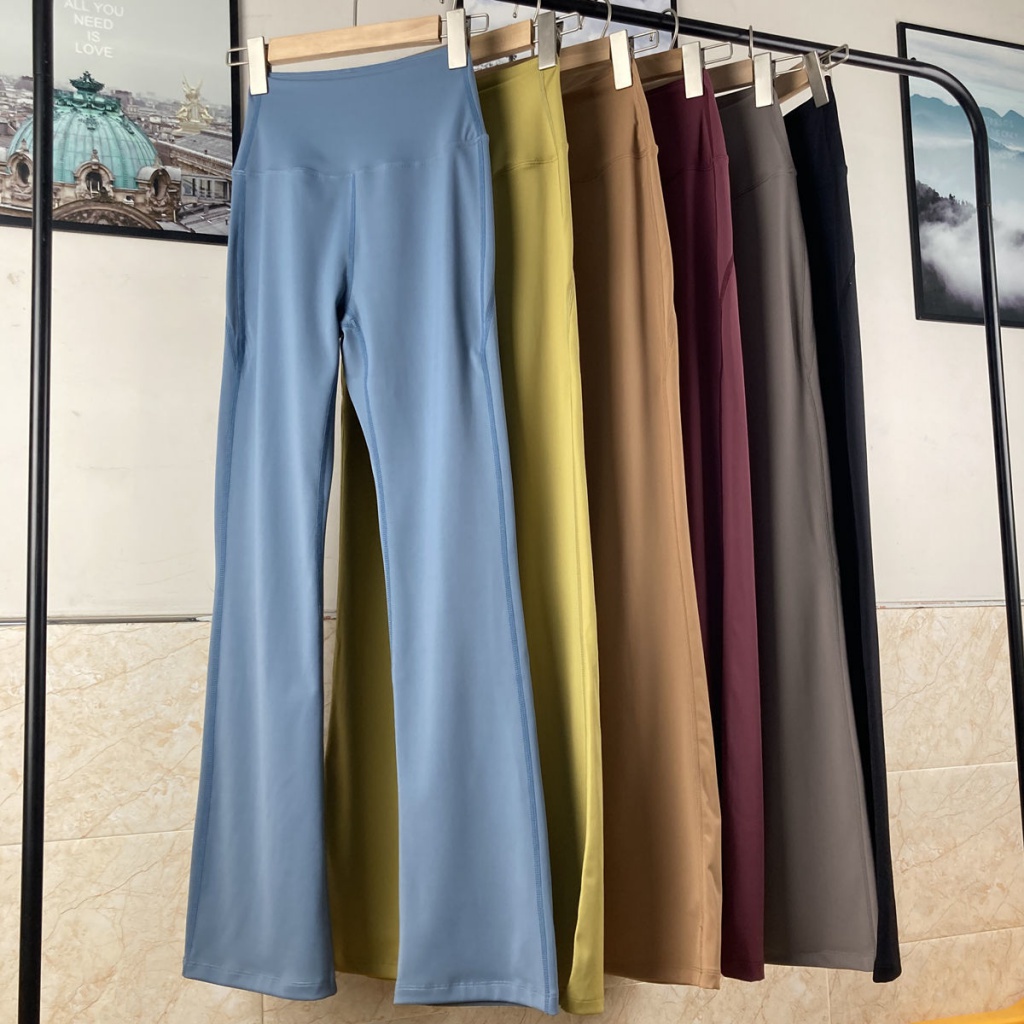 [F &amp; X] Quần Tập Yoga Ống Rộng Nhanh Khô Màu Nude Senseed