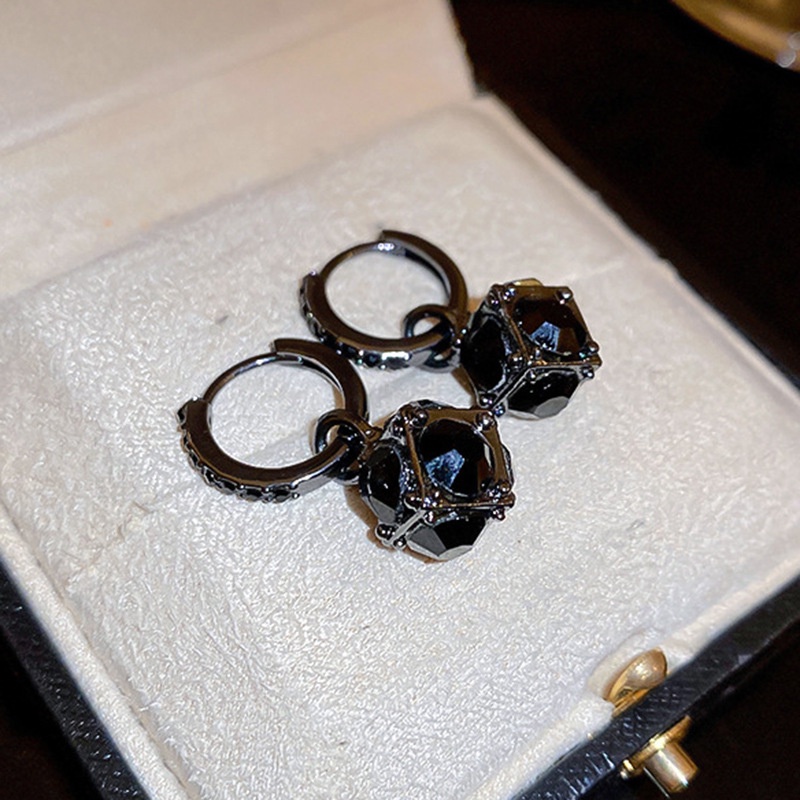 Bông Tai Màu Đen Phong Cách Pháp Thời Trang Cao Cấp 2023