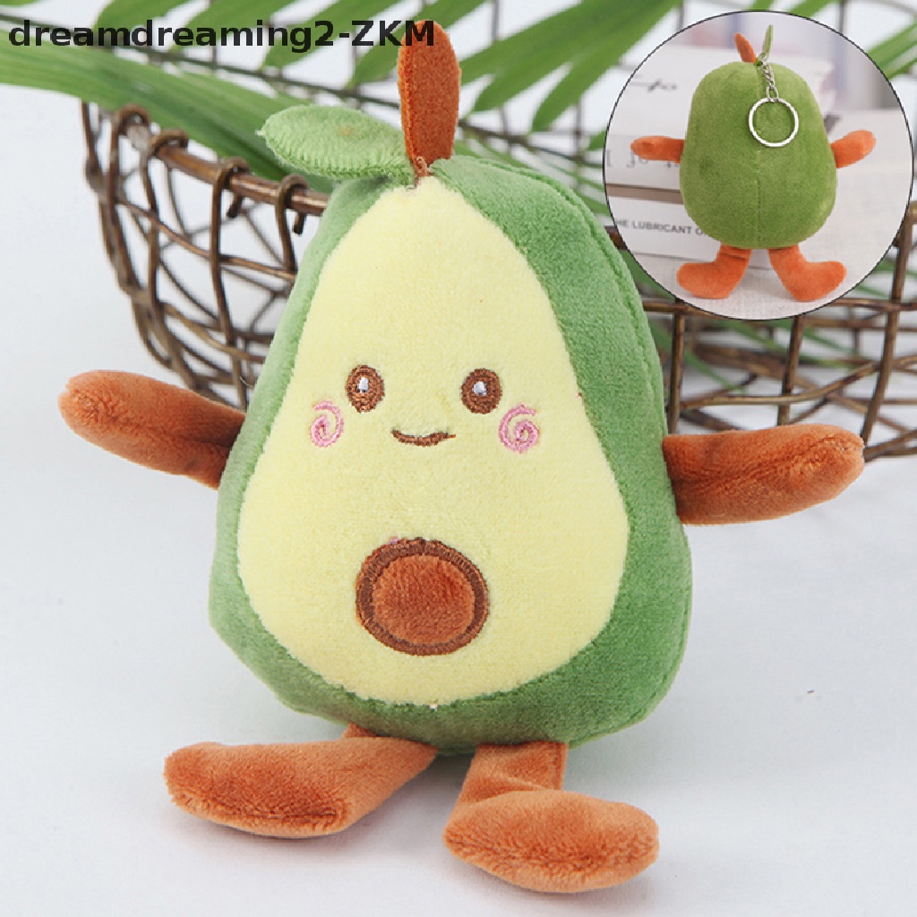 [Dreaming] Móc Khóa Đồ Chơi Nhồi Bông Hình Quả Bơ Hoạt Hình Dễ Thương Làm Quà Tặng Trang Trí Ba Lô [zkm]