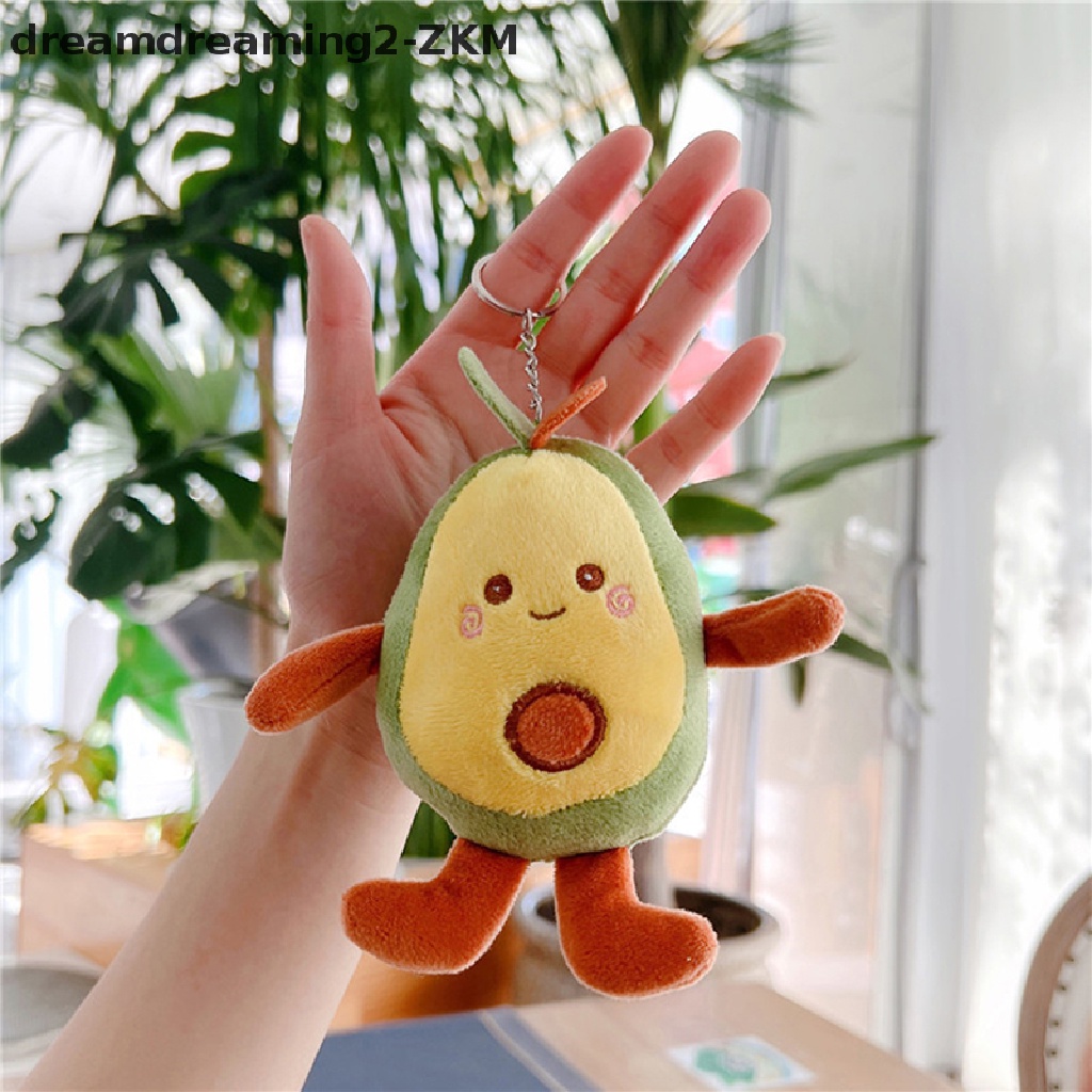 [Dreaming] Móc Khóa Đồ Chơi Nhồi Bông Hình Quả Bơ Hoạt Hình Dễ Thương Làm Quà Tặng Trang Trí Ba Lô [zkm]