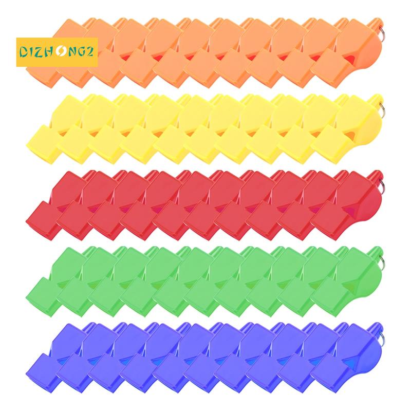 Set 50 Còi Thổi Trọng Tài Chuyên Nghiệp Bằng Nhựa Tiết Kiệm Năng Lượng