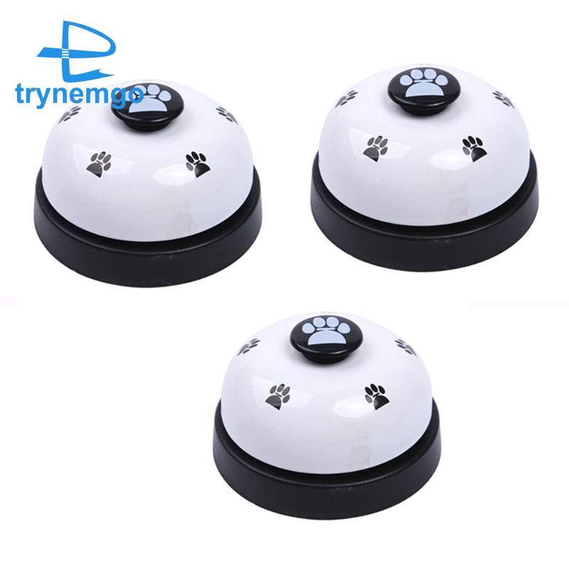 Set 3 Món Đồ Chơi Huấn Luyện Thú Cưng Họa Tiết Dấu Chân Chó Có Chuông