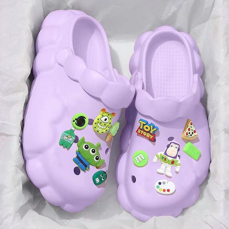 D p nh m Giày Sandal Đế Dày Đục Lỗ Đế Cao Chống Trượt Phong Cách Mới Mùa Hè Cho Nữ