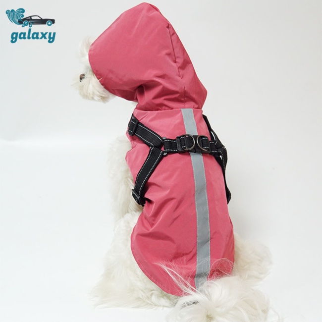 Galaxy Áo Mưa Thoáng Khí Chống Thấm Nước Có Mũ Trùm Dành Cho Cún Cưng Cỡ Vừa Và Lớn