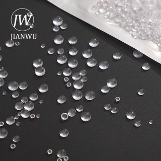 Jianwu 350 Cái / gói 3mm / 4mm / 5mm / 6mm Trong Suốt Mô Phỏng Nhựa Dewdrops Sáng Tạo DIY Sổ Tay Trang Trí Chất Liệu