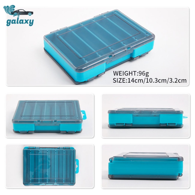 Galaxy Hộp Đựng Mồi Câu Cá 12 Ngăn Hình Chữ U Đa Năng