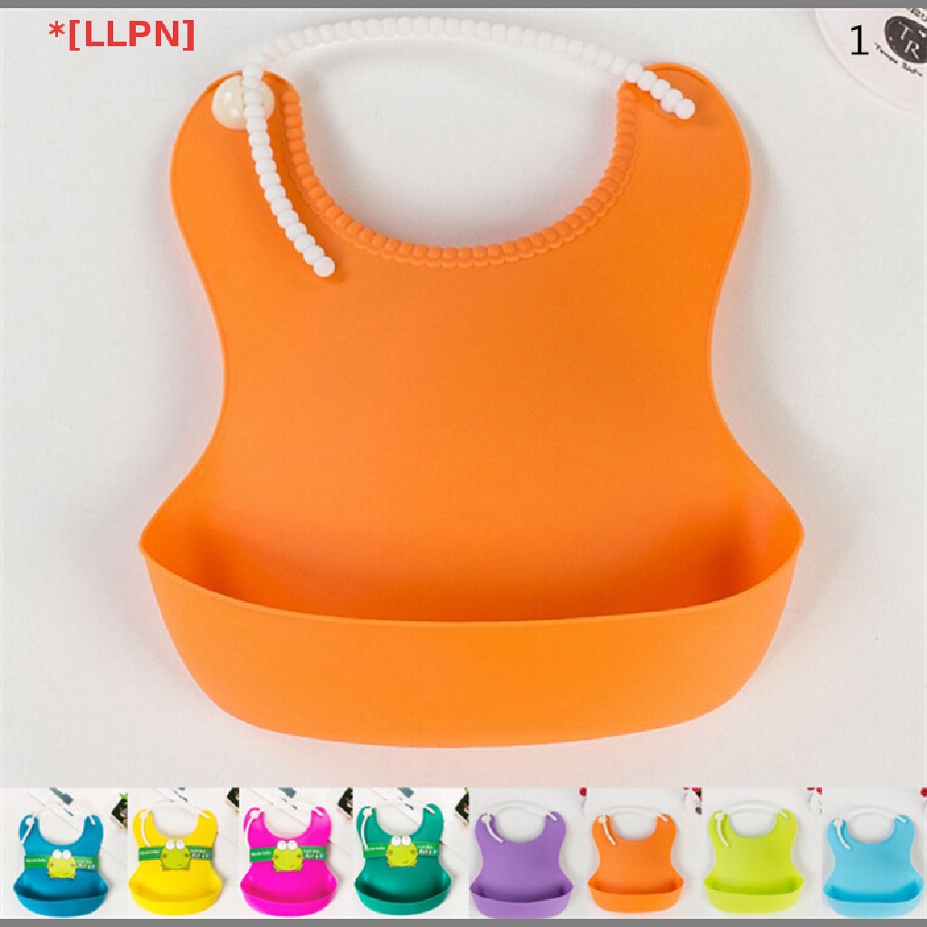 [loyaltysun] Yếm Ăn Trưa Bằng Silicon Chống Thấm Nước Unisex Cho Bé Sơ Sinh Chào Mừng
