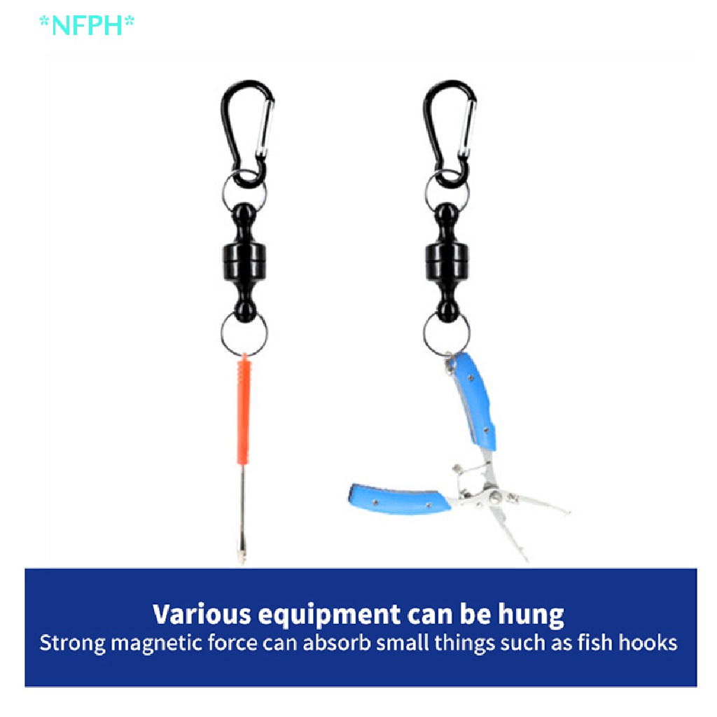 Dây Móc Khóa Nam Châm Treo Đồ Dùng Câu Cá / Leo Núi Chống Thất Lạc Tiện Dụng Mới