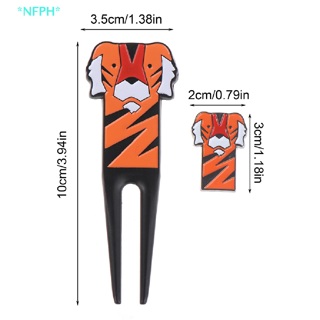 Phụ Kiện Đánh Dấu Bóng Golf Họa Tiết Hổ Hoạt Hình Mới