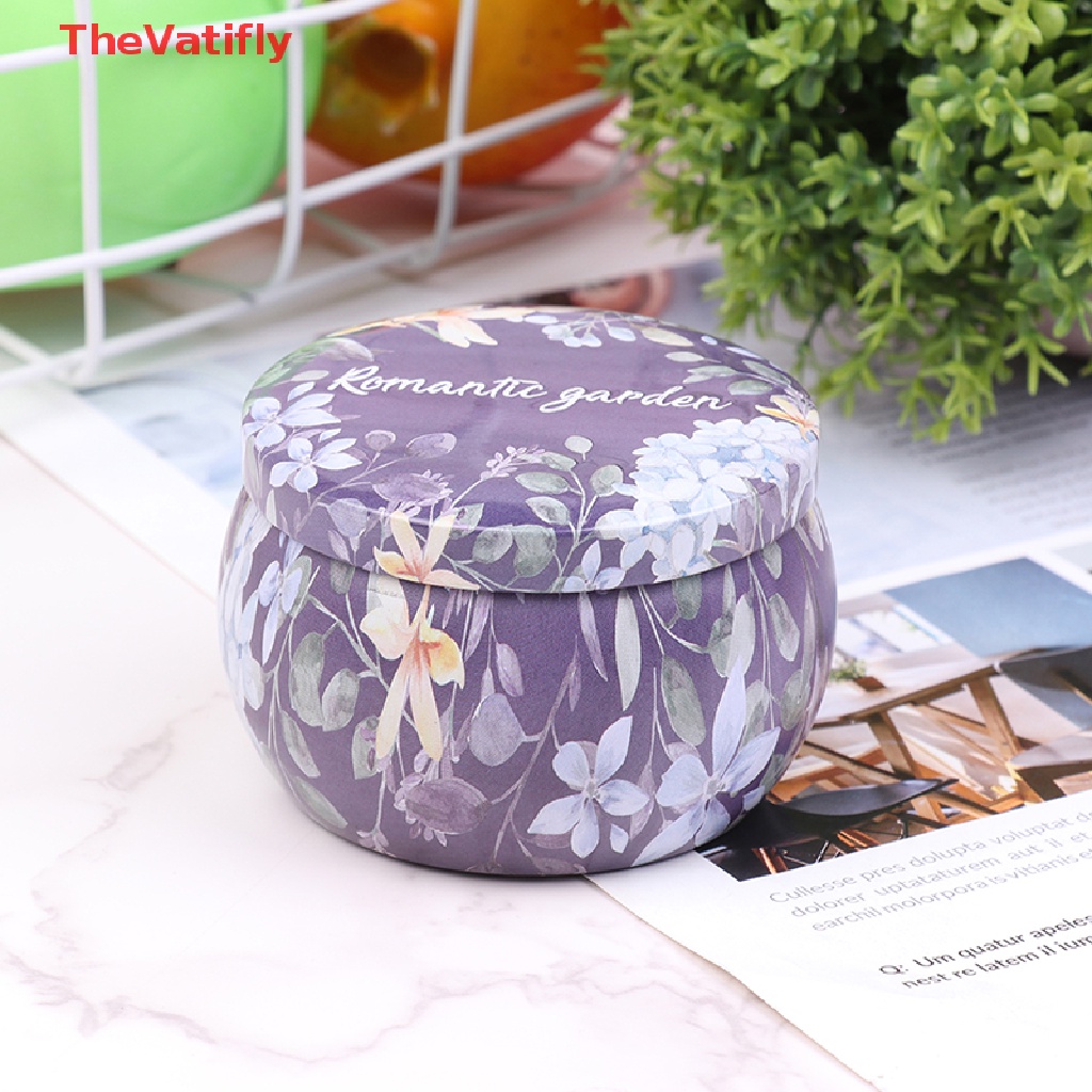 Hộp Thiếc Mạ Thiếc Đựng Trà / Kẹo Trang Trí Nhà Cửa