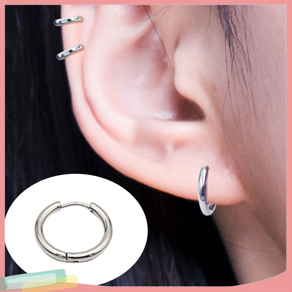 1 Đôi Bông Tai Dạng Vòng Thời Trang Cá Tính