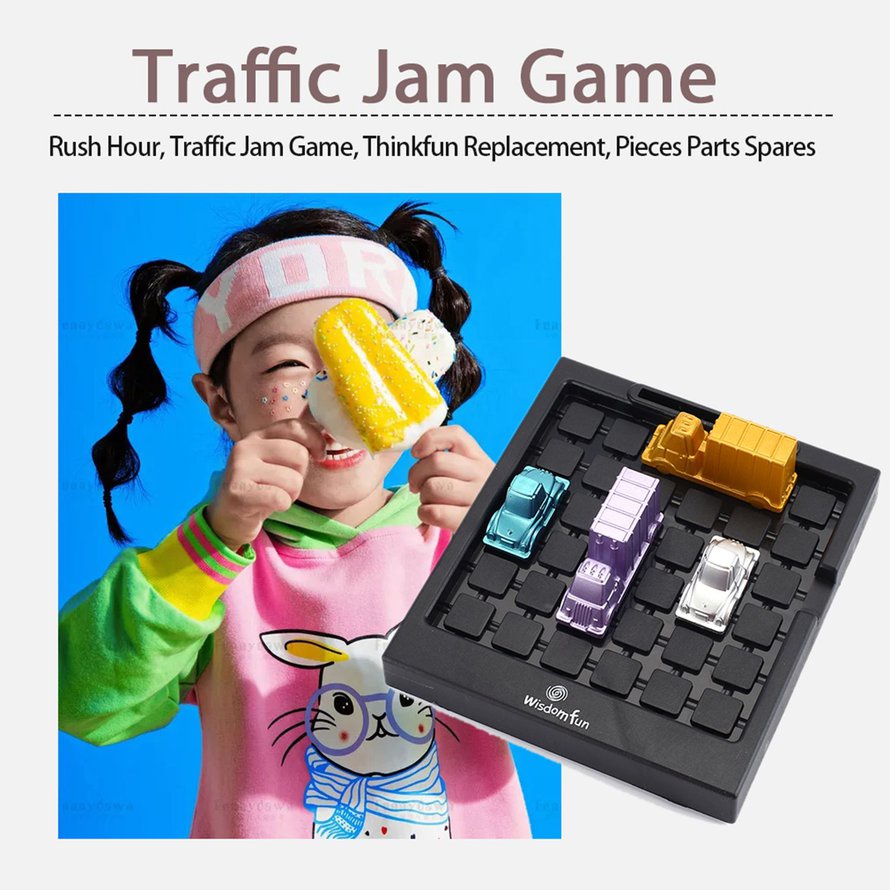 Funny Rush Hour Traffic Jam Game Thinkfun Replacement Pieces Parts Spares