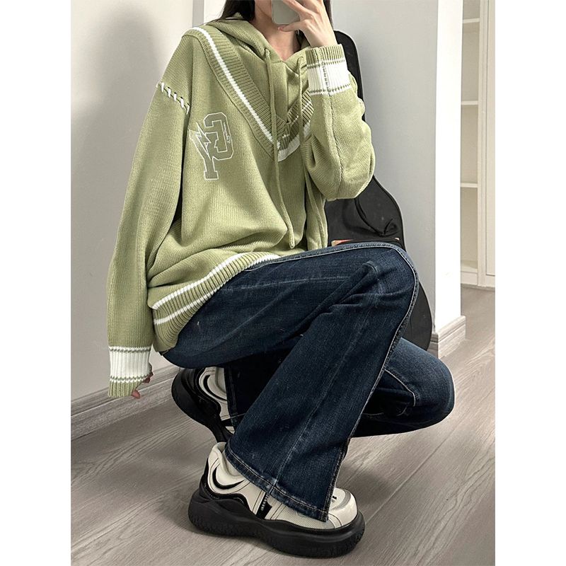 Quần Jean Nữ Lưng Cao Ống Đứng Xẻ Tà Phong Cách Hong Kong Thời Trang Mùa Hè