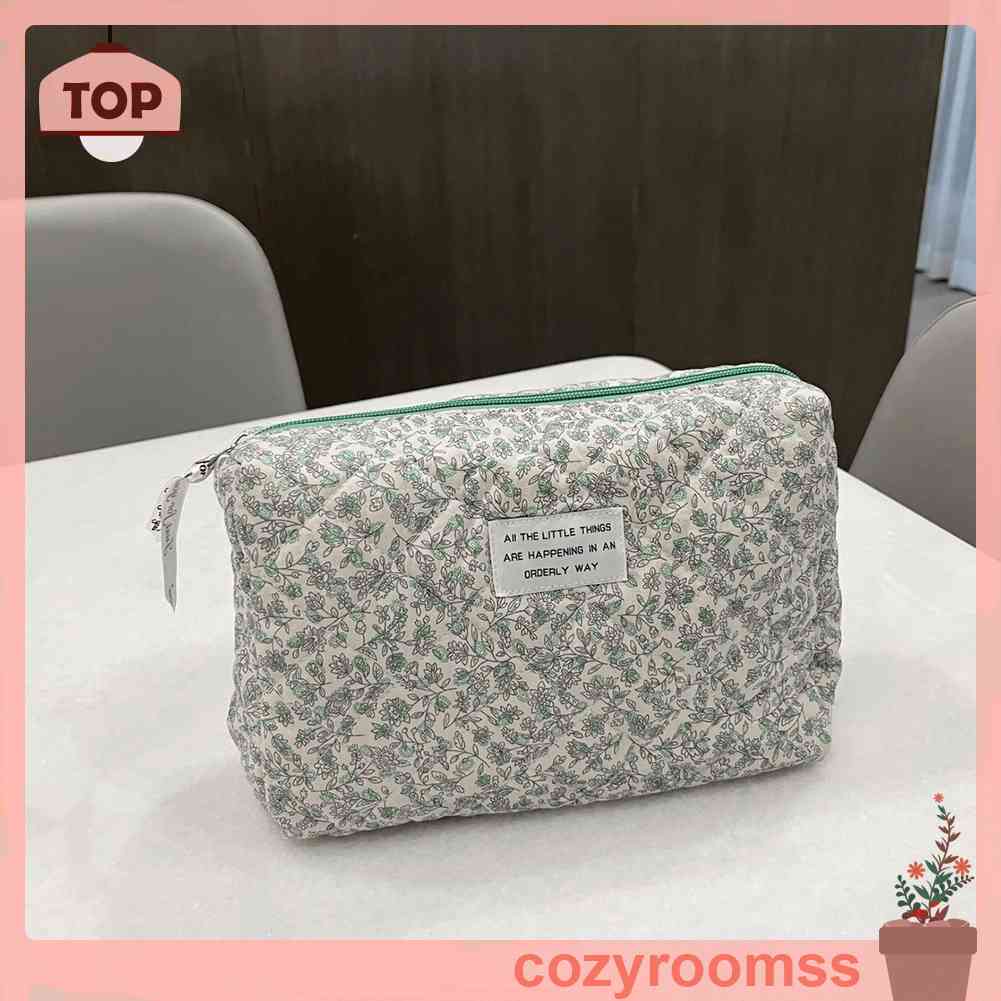 Túi Đựng Mỹ Phẩm / Tã Lót Bằng Vải Cotton Tiện Dụng Mang Theo Du Lịch
