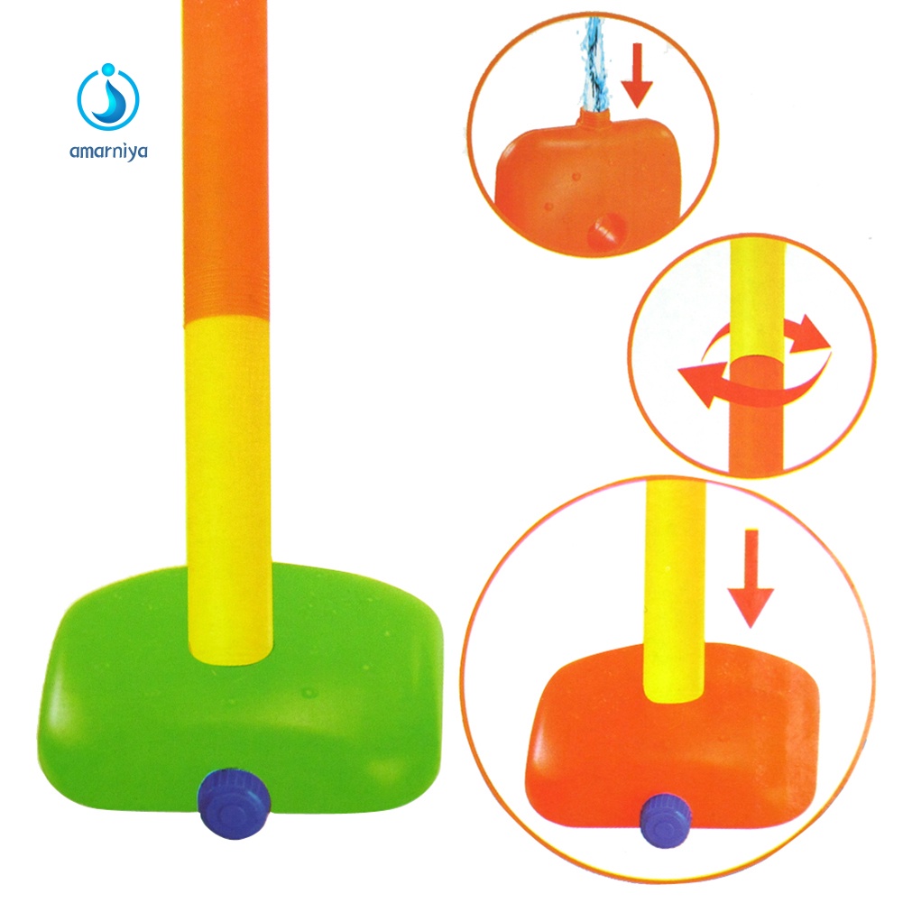 Bộ 3 Cái Giá Đỡ Bơm Hơi Chơi Bóng Rổ Bơm Hơi Mini Cho Trẻ Em