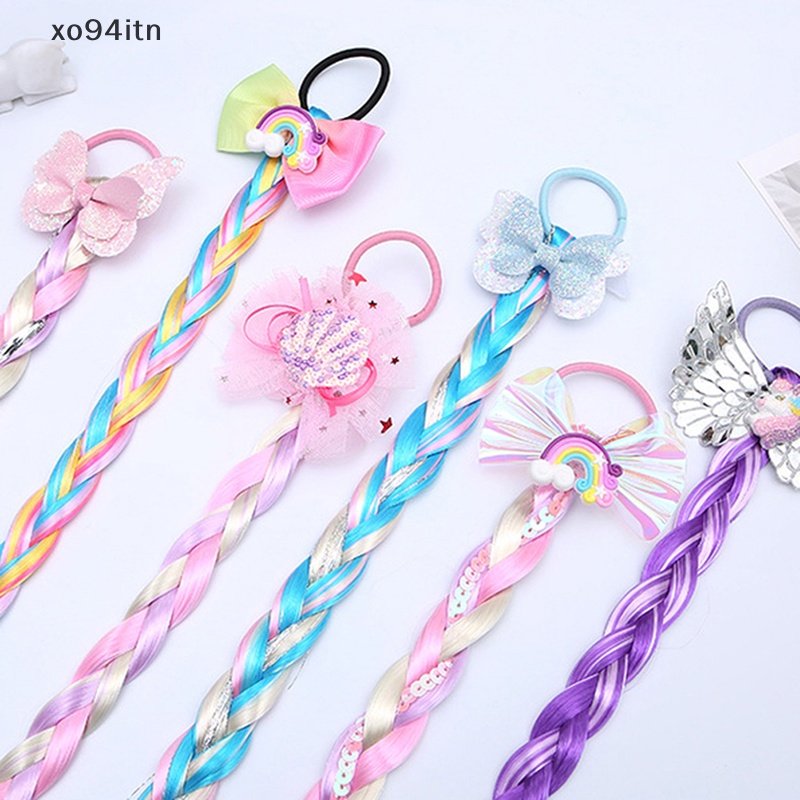Dây Buộc Tóc Hình Bướm Hoạt Hình Nhiều Màu Dễ Thương Cho Bé Gái