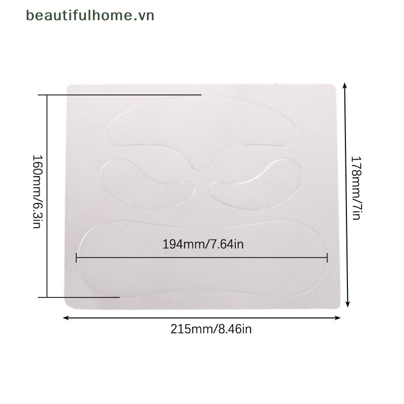 Bộ 4 Miếng Dán Chống Lão Hóa Chống Nếp Nhăn Cho Vùng Trán Có Thể Tái Sử Dụng