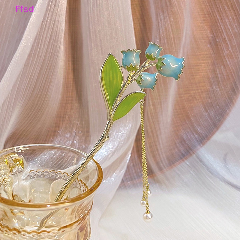 {Ffsd} Trâm Cài Tóc Hoa Lily Truyền Thống Trung Quốc Phụ Kiện Tóc Phong Cách Cổ Điển Thanh Lịch Cho Nữ * Hàng Bán Chạy