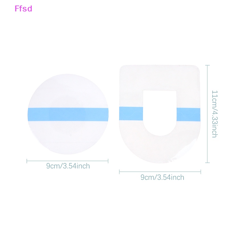 {Ffsd} Bộ 10 Miếng Dán Cảm Biến Trong Suốt Chống Thấm Nước CGM Dài Lasg * Bán Chạy