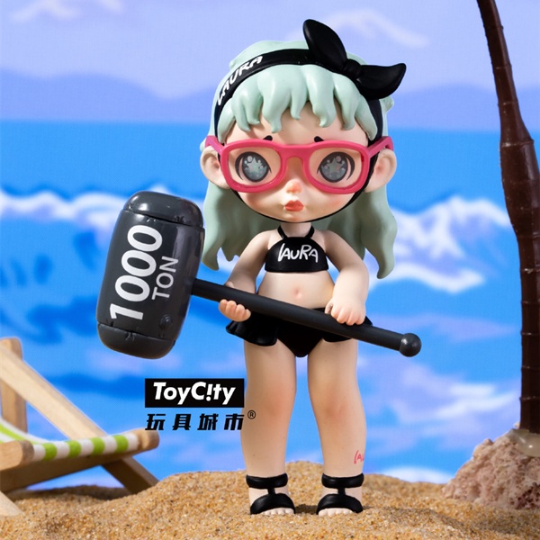 ★HGTOYS★  Toycity Laura Pool Wars Dòng Blind Box Doll Tide Play Trang trí Quà tặng