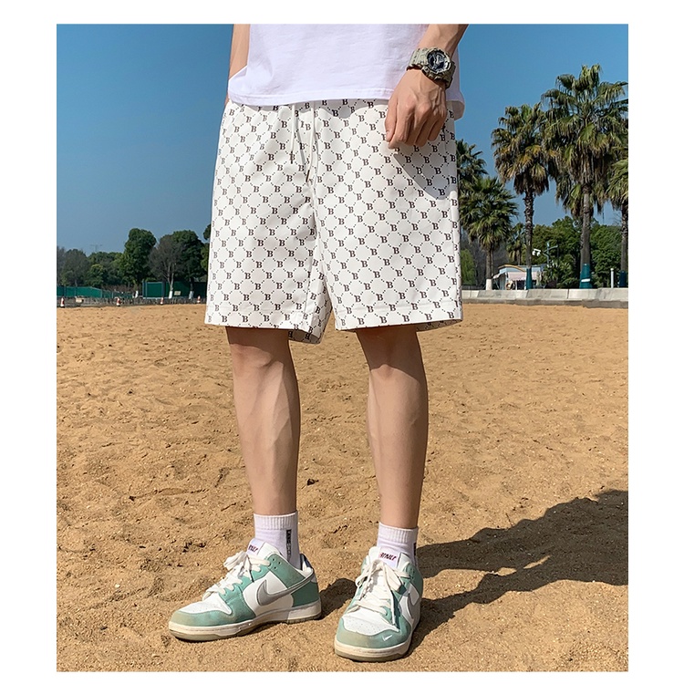 Quần penta quần short giản dị nam mùa hè mỏng lỏng thẳng đi thẳng thẳng tay Thương hiệu High Street Quần hoang dã Nhật B