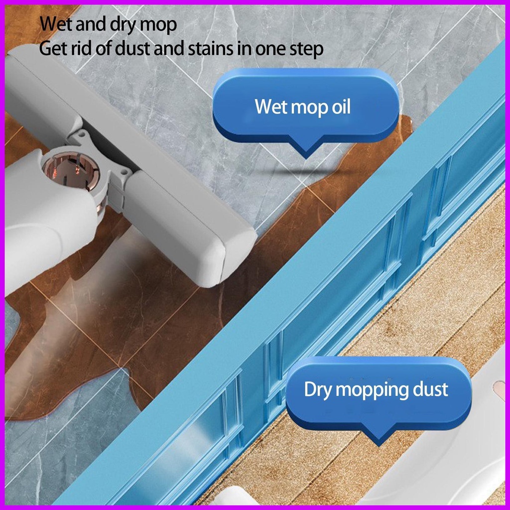 Cây Lau Nhà Mini Cầm Tay Siêu Thấm Hút Dùng Ướt Và Khô Có Thể Gập Lại Tiện Dụng