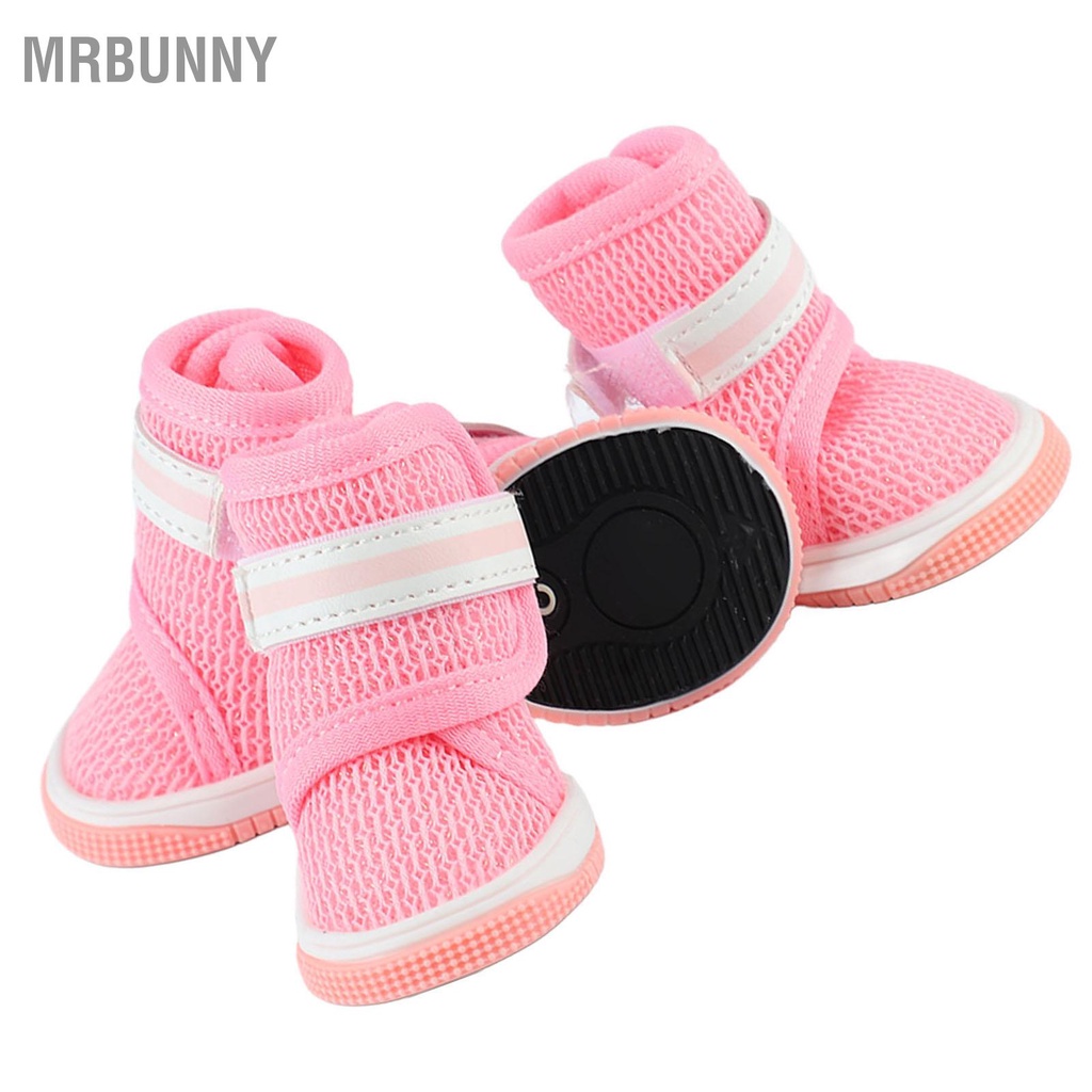 Mrbunny Giày Lưới Cho Chó Thoáng Khí Nhẹ Chống Trượt Thời Trang Dễ Thương Puppy Boots Mùa Hè