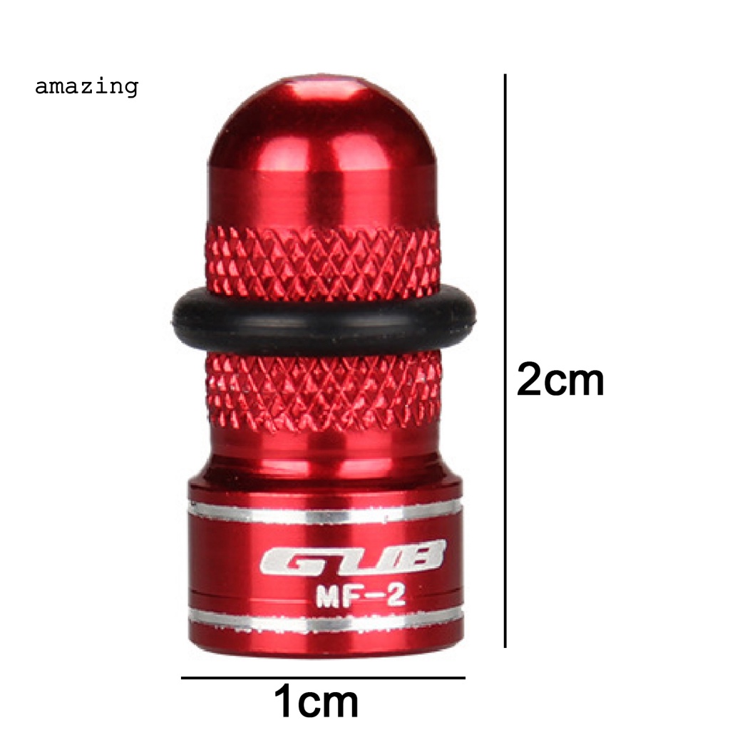 Bộ 2 Nắp Van Xe Đạp GUB MF-2 Chất Liệu Hợp Kim Nhôm Chống Bụi