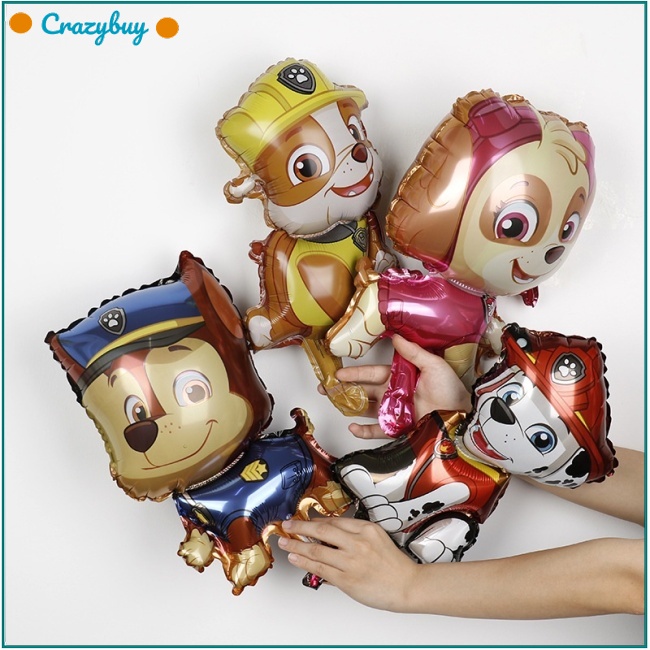 MARSHALL Cr Bong Bóng Lá Nhôm Hình Paw Patrol Trang Trí Tiệc Sinh Nhật