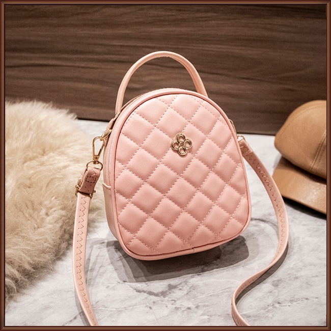 Túi Đeo Chéo Mini Bằng Da Pu Kèm Dây Đeo Sợi Xích Thời Trang Cho Nữ