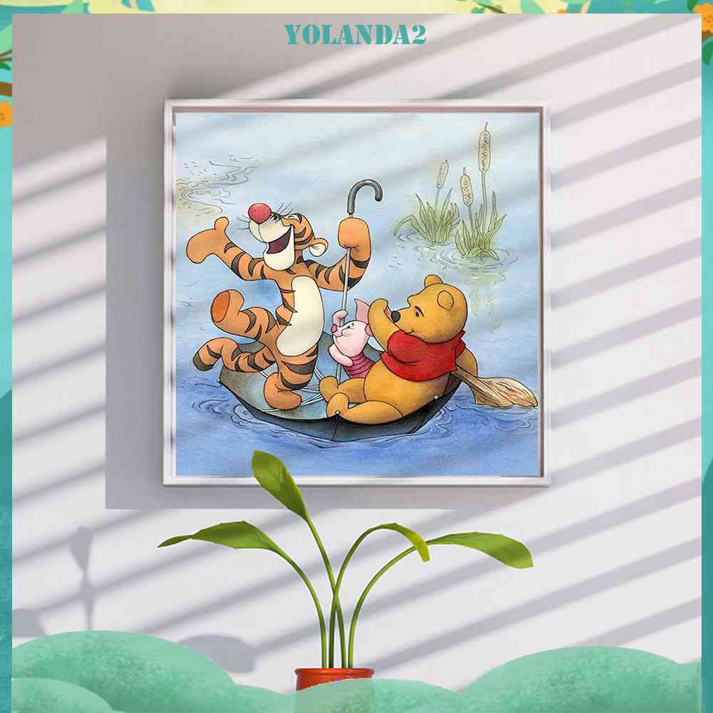 Bộ Tranh Đính Đá 5D Họa Tiết Hoạt Hình Độc Đáo DIY Dùng Trang Trí Nhà Cửa