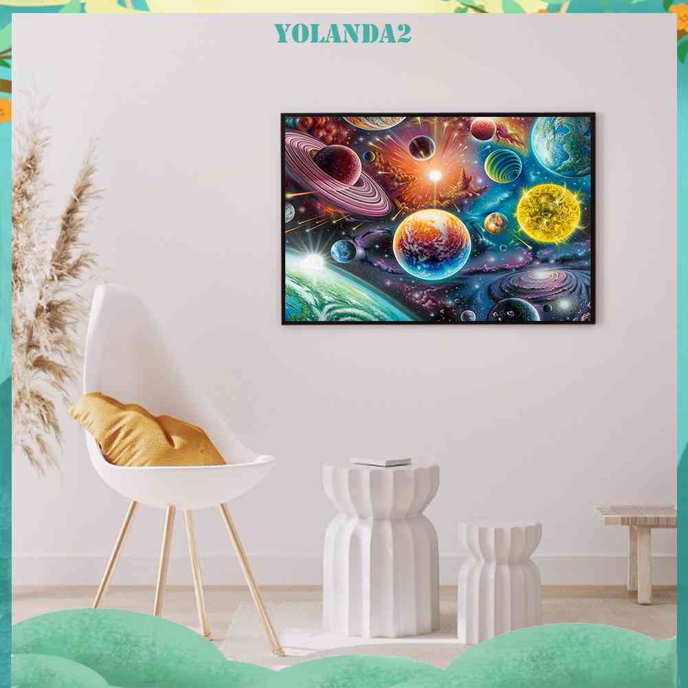 Bộ Tranh Đính Đá 5D Họa Tiết Bầu Trời Đầy Sao Độc Đáo DIY Dùng Trang Trí