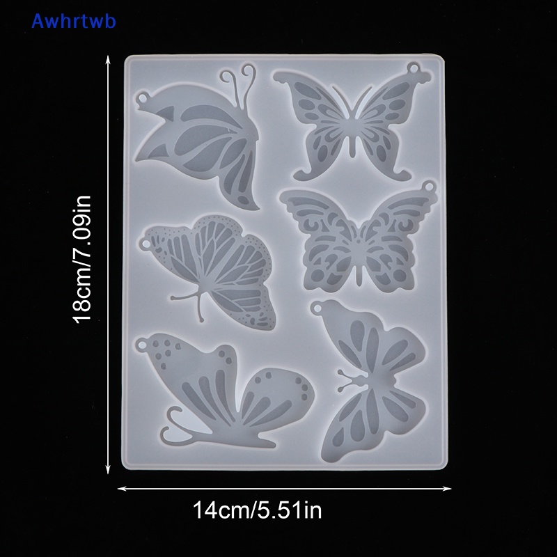 1 Khuôn Silicon Làm Móc Khóa Hình Bướm DIY Mới