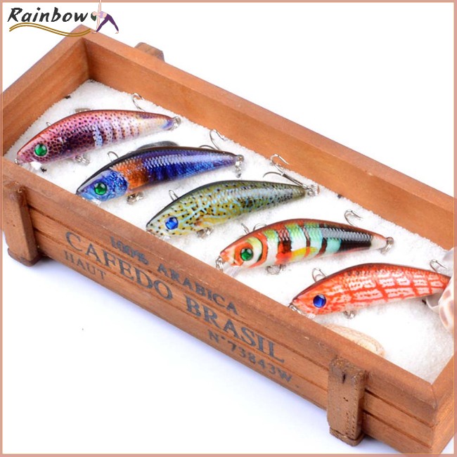 Mồi Câu Cá Giả Bằng Nhựa Cứng Mắt 3D 7cm 8.2g