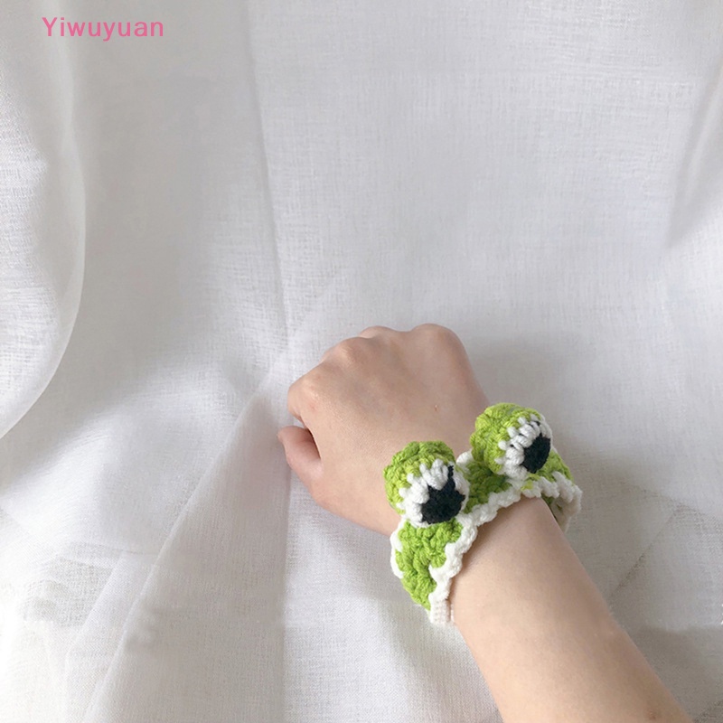 < Yiwuyuan > Vòng Đeo Tay Đan Len Thủ Công Hình Tai Thỏ / Cà Rốt / Ếch Thời Trang Cho Học Sinh