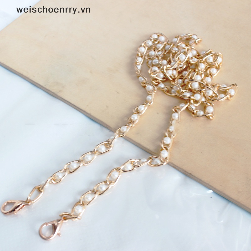 Dây Đeo Túi Xách Dạng Chuỗi Hạt Ngọc Trai Kích Thước 40-120cm Thay Thế Tiện Dụng