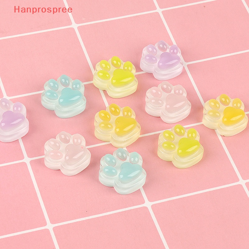 Bộ 5 Móng Vuốt Mèo Dạ Quang Tự Làm Bằng Nhựa Resin Màu Sắc Ngẫu Nhiên