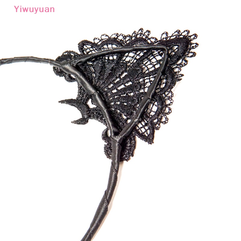 Cài Tóc Tai Mèo Phối Ren Thời Trang Cho Nữ