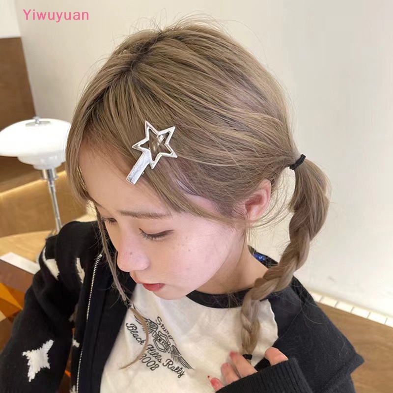 Kẹp Tóc Hình Ngôi Sao Nhiều Màu Sắc Bằng Hợp Kim Dễ Thương Cho Bé Gái