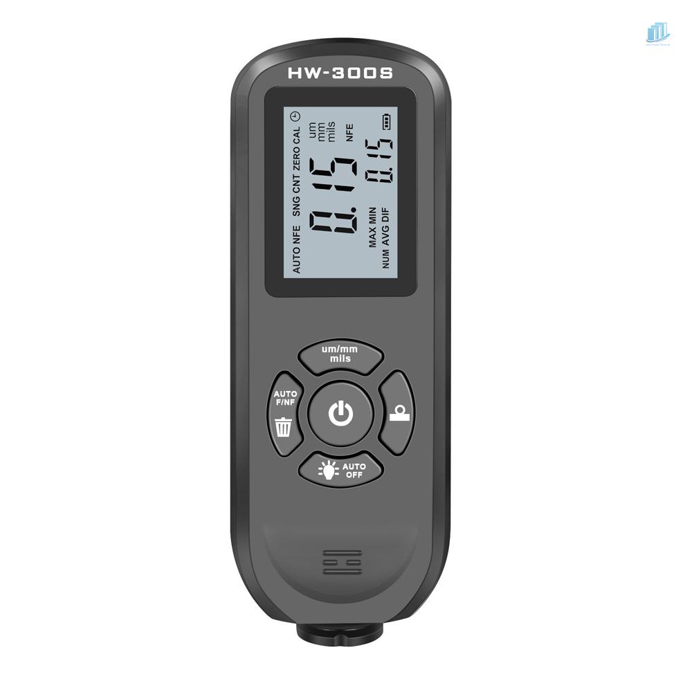 (s2mwvn) Dụng Cụ Đo Độ Dày Sơn Màn Hình LCD HW-300S Độ Chính Xác Cao