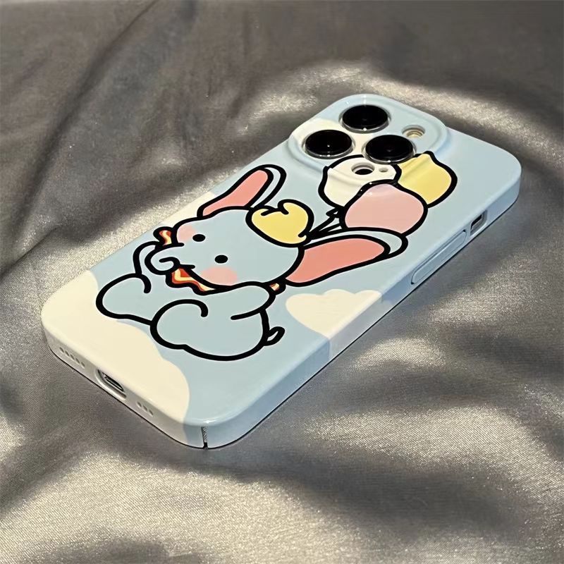 Ốp Điện Thoại Cứng Chống Sốc In Hình Chú Voi Dumbo Và Bong Bóng Cho iPhone138pmax 7 11 12 14pro