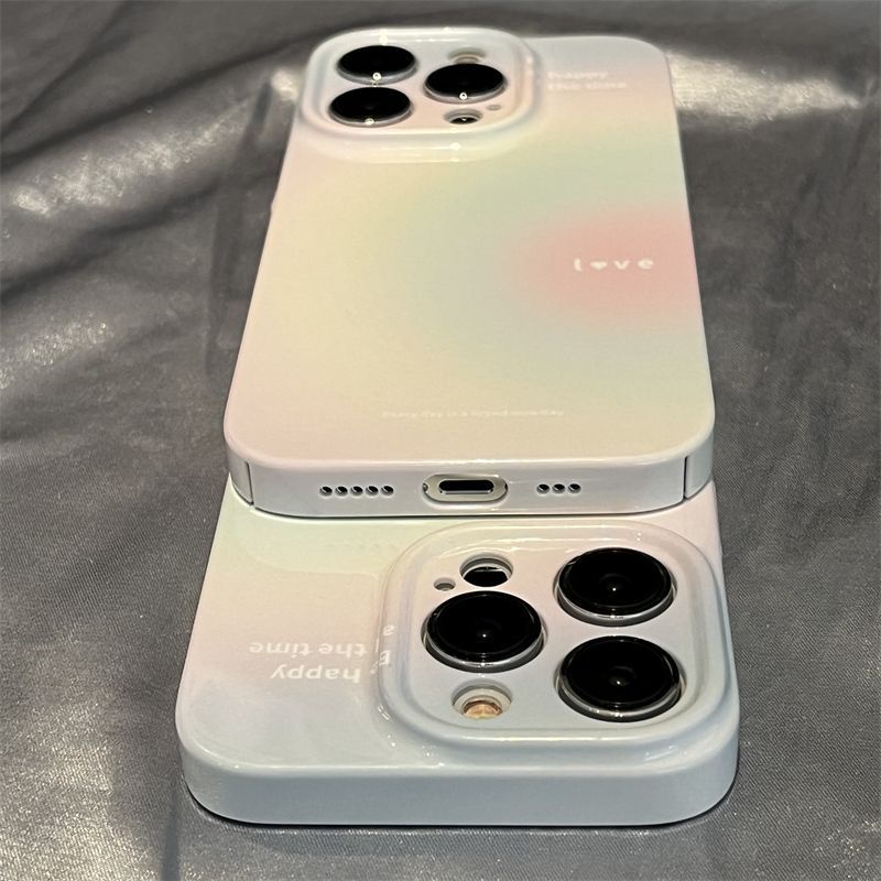 🔹Ốp Điện Thoại Cứng Chống Sốc Màu Gradient Bóng Cho Iphone 13 11max 8p12 14pro 7