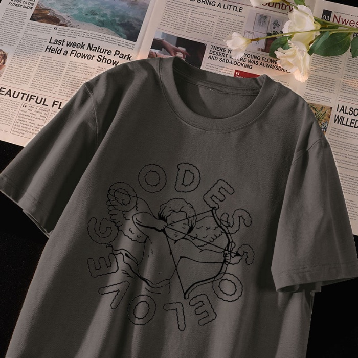 Áo Thun Unisex 100% Cotton Nguyên Chất Ngắn Tay Phong Cách Hàn Quốc Mới NRVP 2023