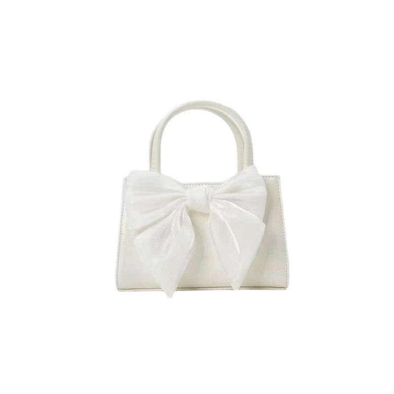 Túi Đeo Chéo Hình Vuông Nhỏ Đính Nơ Phong Cách Mới Cho Nữ