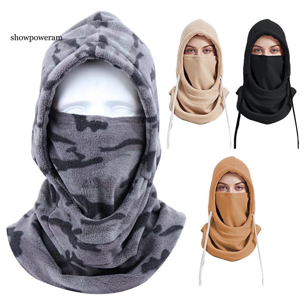 Mũ Giữ Nhiệt Che Phủ Mặt Chống Lạnh Bằng Vải Lông Cho Hoạt Động Ngoài Trời