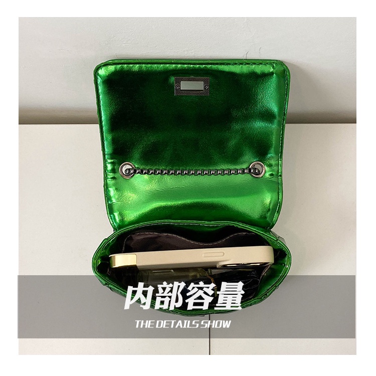 Túi Đeo JASMIN NOIR Chéo Da Bóng Họa Tiết Caro Thời Trang Cho Nữ